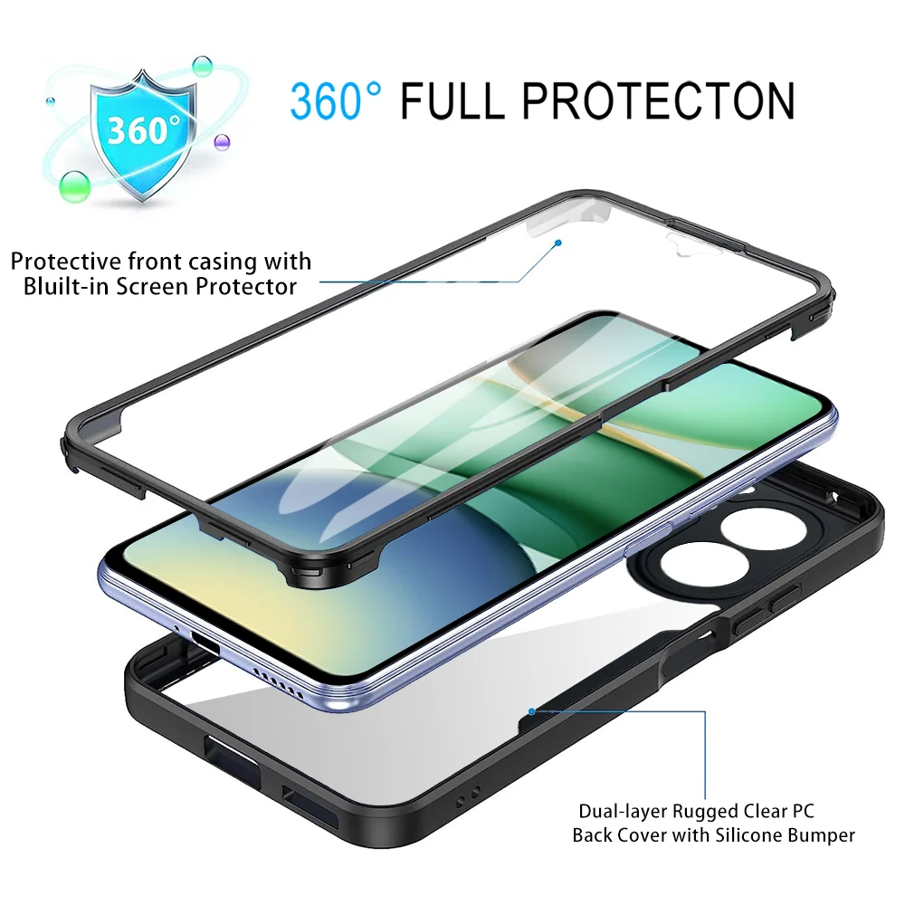 360 Full Cover Screen Protection Shockproof Phone Case