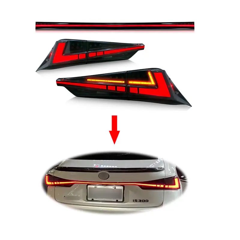 

Upgrade Full LED Dynamic Tail Light Tail Lamp Bar Bars For Lexus IS250 IS350 IS300 IS 2013-2022 Through Taillight Taillamp