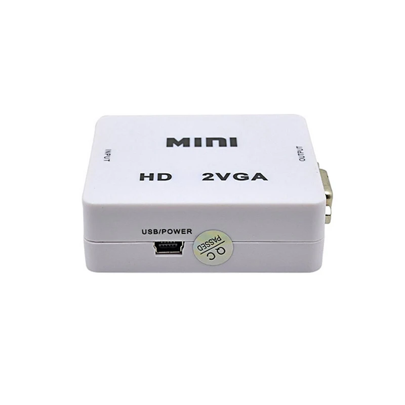 Video Converter Mini HDMI-Compatible to VGA 1080P Full HD For PS3 XBOX STB PC Laptop HDTV Projector DVD 3.5mm Audio Jack hdmi to vga adapter cable vga to hdmi converter