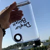 420ML Creative A5 Clear Plastic Flat Water Bottle Portable Fitness Kettle  Square Simple Personality Sports Drinking Bottle 4
