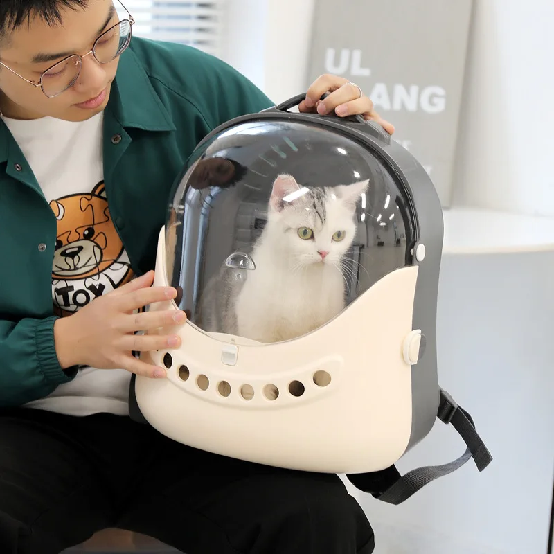 

Рюкзак для домашних животных, кошек, дышащая портативная дорожная сумка, рюкзак, товары для домашних животных, кошка, маленькая собака, прозрачный рюкзак для транспортировки кошек