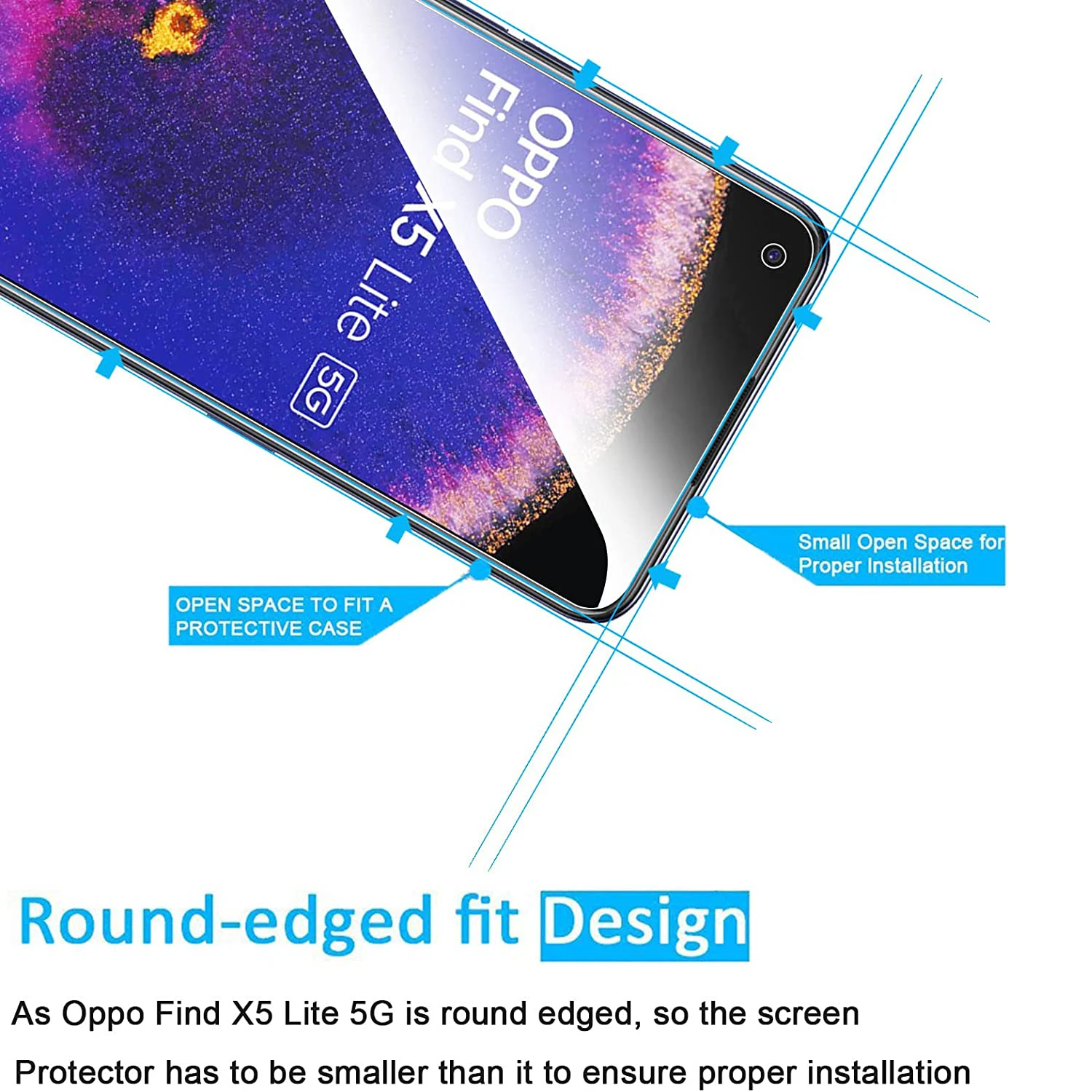 Premium HD Tempered Glass Screen Protector, 2/4-Piece Set