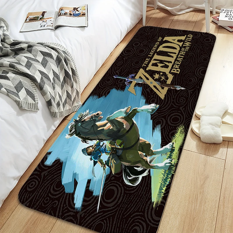 

Carpet for Bedroom Z-Zeldas Flannel Game Room Bathroom Mat Washable Non-slip Kitchen Rug Useful Things for Home Decorations