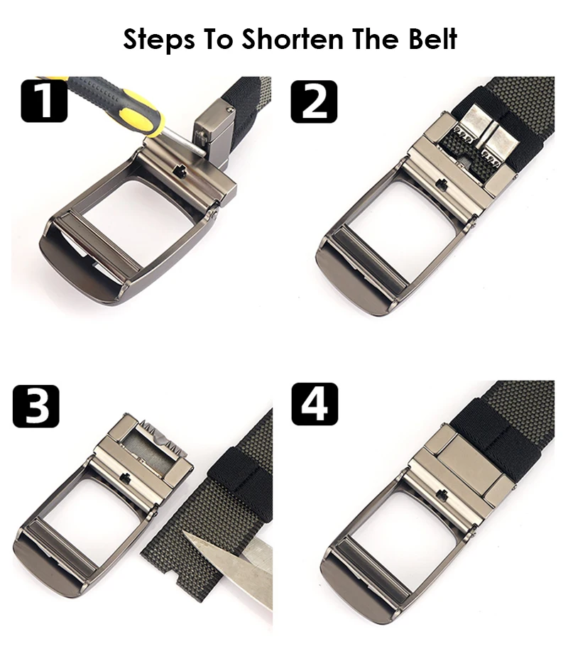 2022 neue Reversible Gürtel Legierung Automatische Schnalle Robust Echte Nylon männer Hosen Gürtel 34mm Zwei Farbe Gürtel Männlichen bund Wandern – Detail 5
