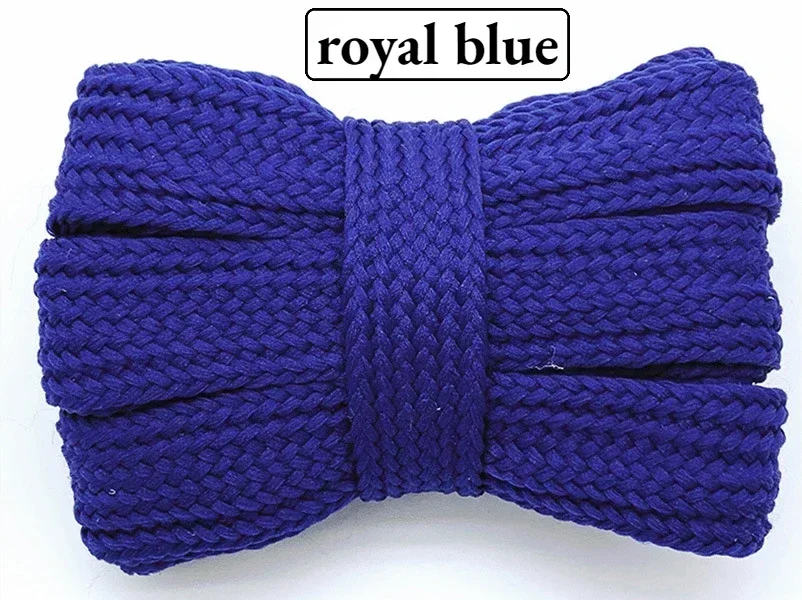 Premium Quality Colored Flat Soft Laces for Sneakers - 2cm Wide, Thickened Design