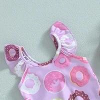 Toddler Girl Swimsuit Swimwear Ruffle Sleeveless Baby Girl Bathing Suit Beachwear 3