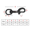 Colorful 75mm Stainless Steel Swivel Eye Bolt Snap Spring Hook For Scuba Diving Leash Flag For Diving Hook For Camping Tent 6