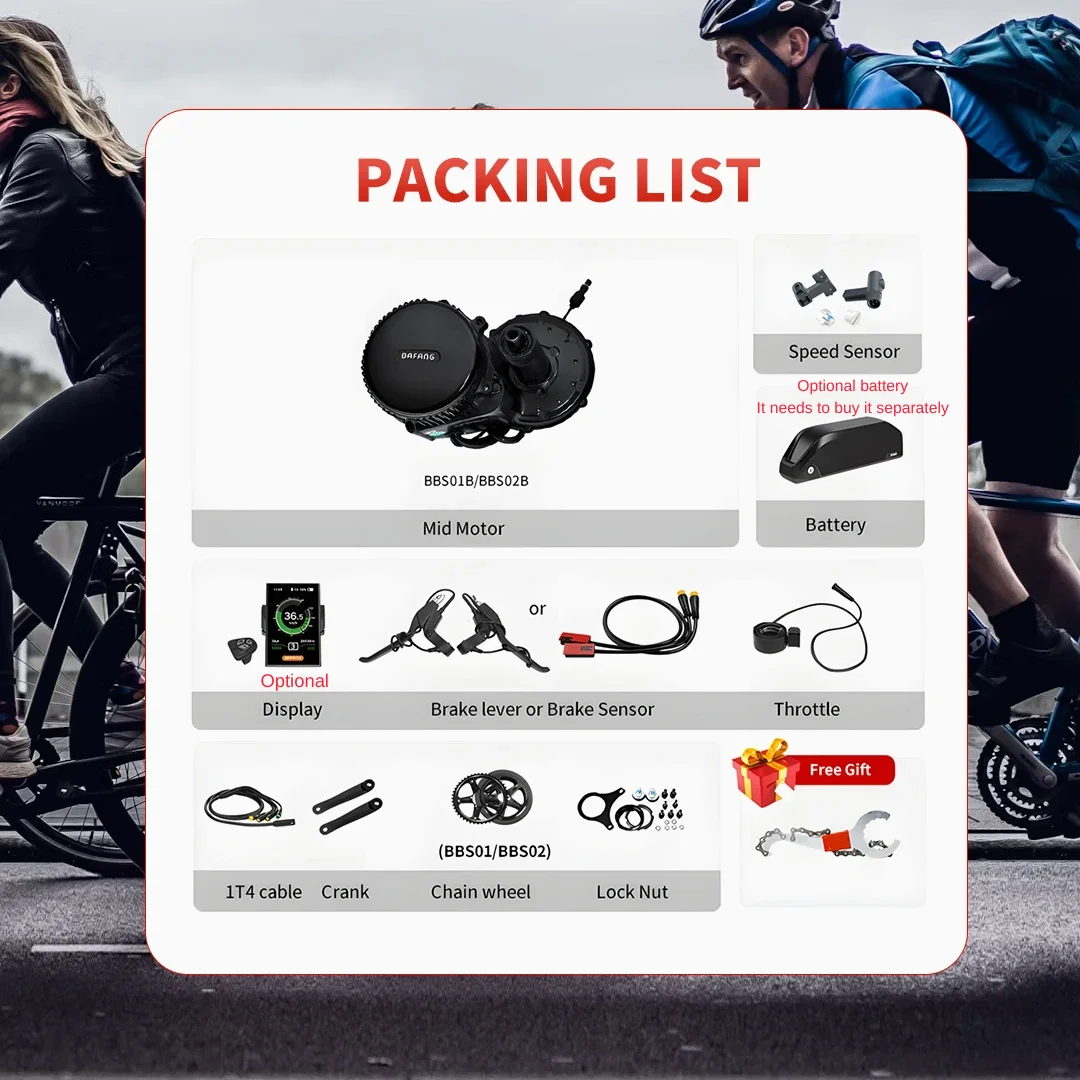 Electric Bicycle Bafang 48v 750w Bbs02 Kit With Battery Bafang