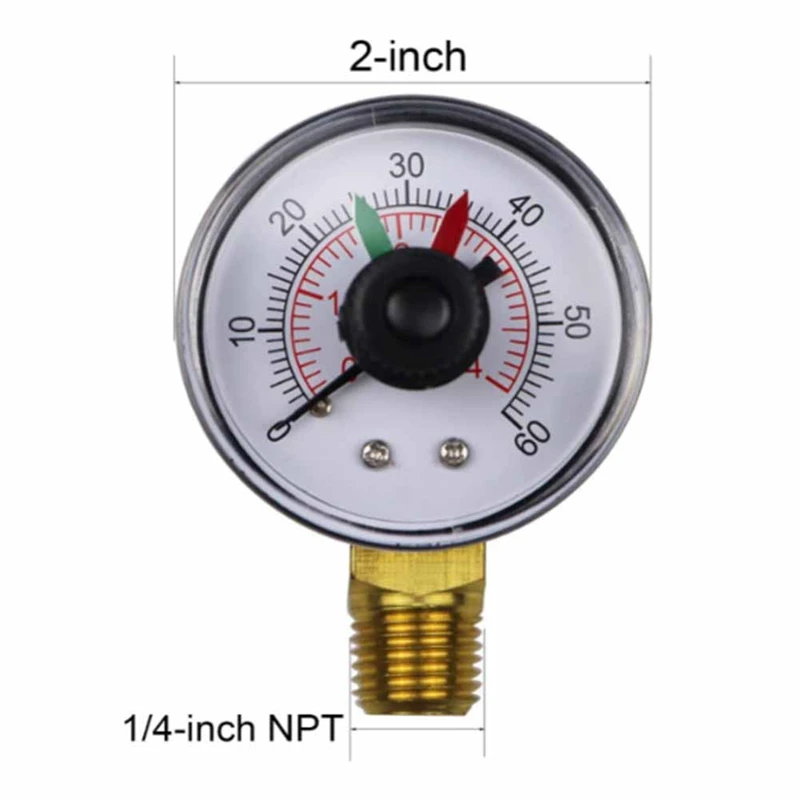 ECX271261 Pressure Gauge Suitable For Hayward And Hcf Series Sand Filters S270T2 S244sv Replacement Accessories