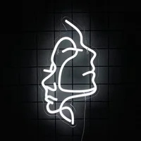 Enseigne au néon de la série de figurines, icône de beauté avec des lignes esthétiques, utilisée pour la décoration artistique des pièces, des salons de beauté, des bars et des grottes d'homme. 4