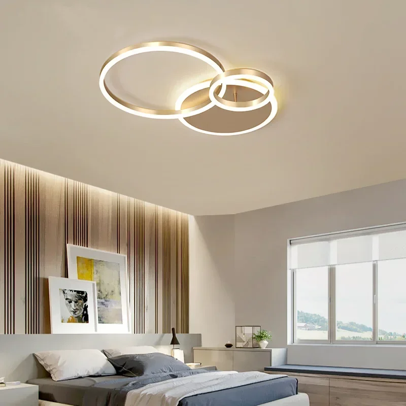 Modern Circular Led Chandeliers for Living Dining Room Food Tables Coffee Tables Bedroom Pendant Lights Home Decor Light Fixture