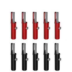 Alligator Clip with Insulated Protective Cover - 51mm, Push Button Type (5 red 5 black)
