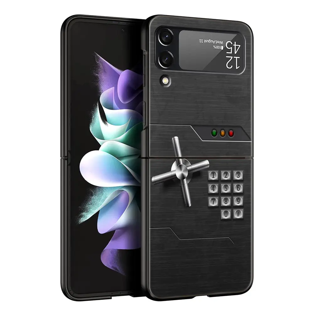 thumbnail image 1 of Gameboy Boy Game Phone Case For Samsung Galaxy Z Flip 4 5 3 Fold Black Hard PC Shell For Samsung Z Flip5 Cover Couqe Bumper, 1 of 5