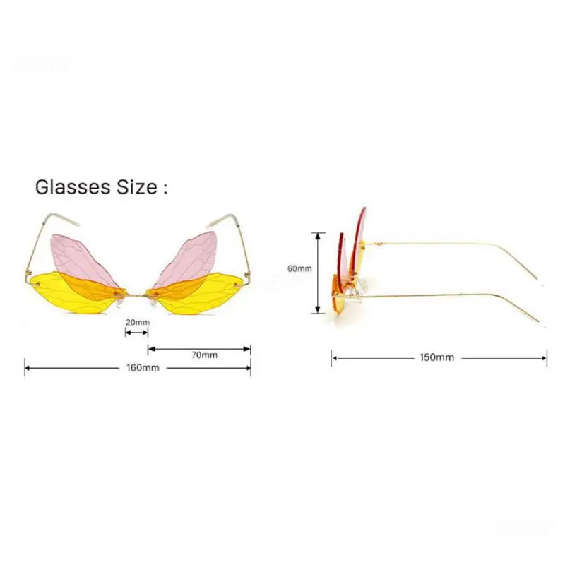 Sunglasses Personality Luxury Party Decor Glasses очки солнечные женские Butterfly Glasses Gradient Lens Women Google 6