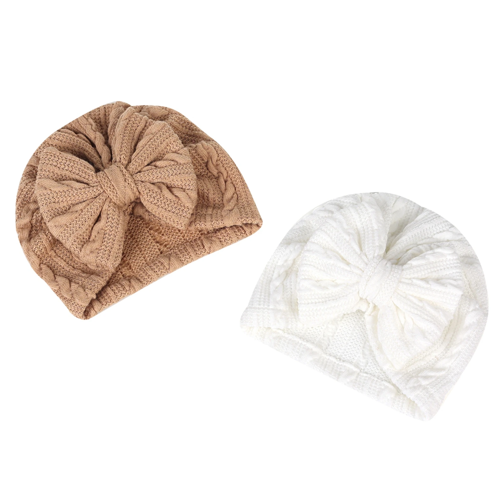 Infant Baby Girls Bow Hat Solid Color High Elasticity Casual Newborn Soft Head Wraps Turban Accessory 0-18M baby hat