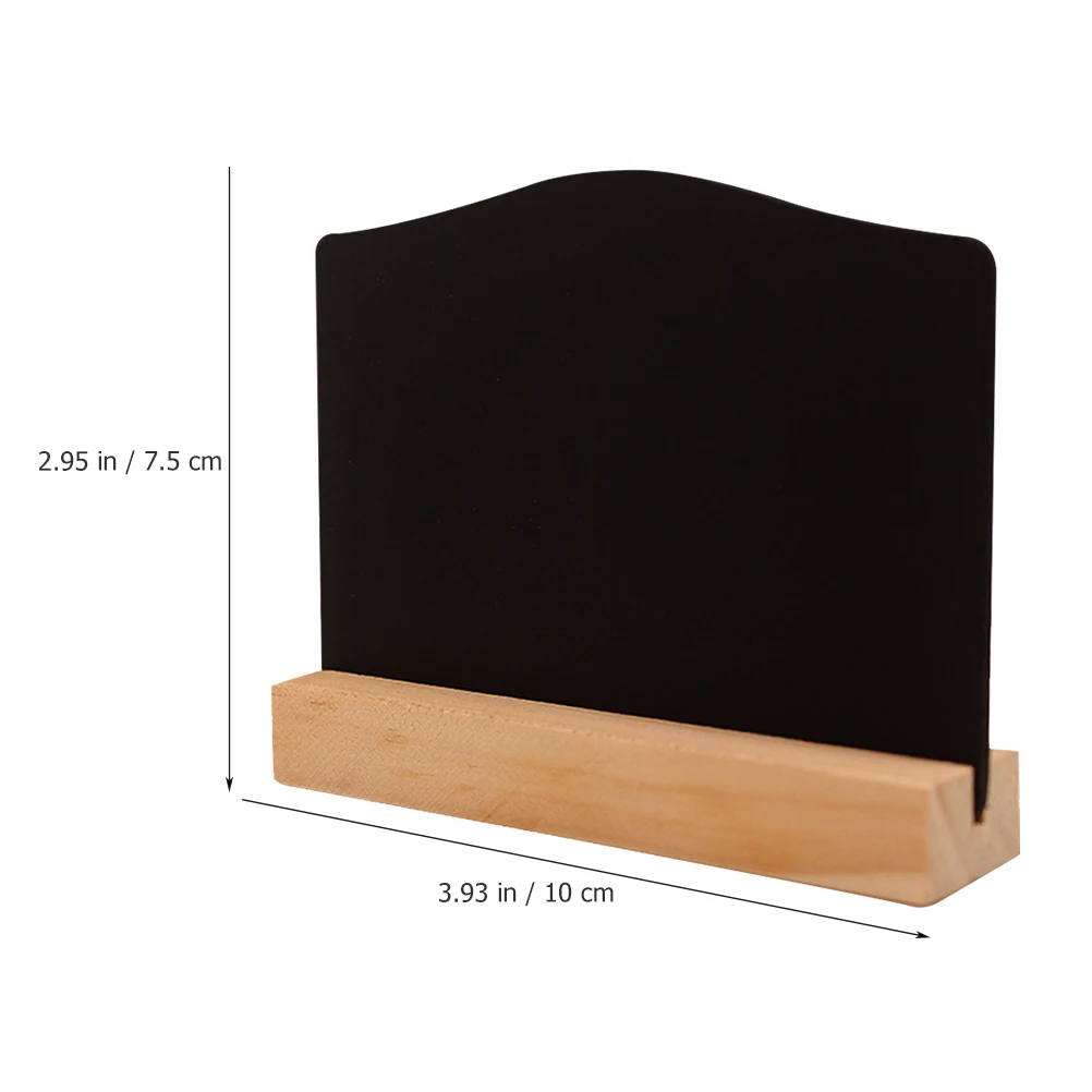 8pcs Mini Double-sided Blackboards Message Board Chalk Sign Message Board Sign Tabletop Blackboard Chalk Table Display wooden blackboard wooden chalkboard
