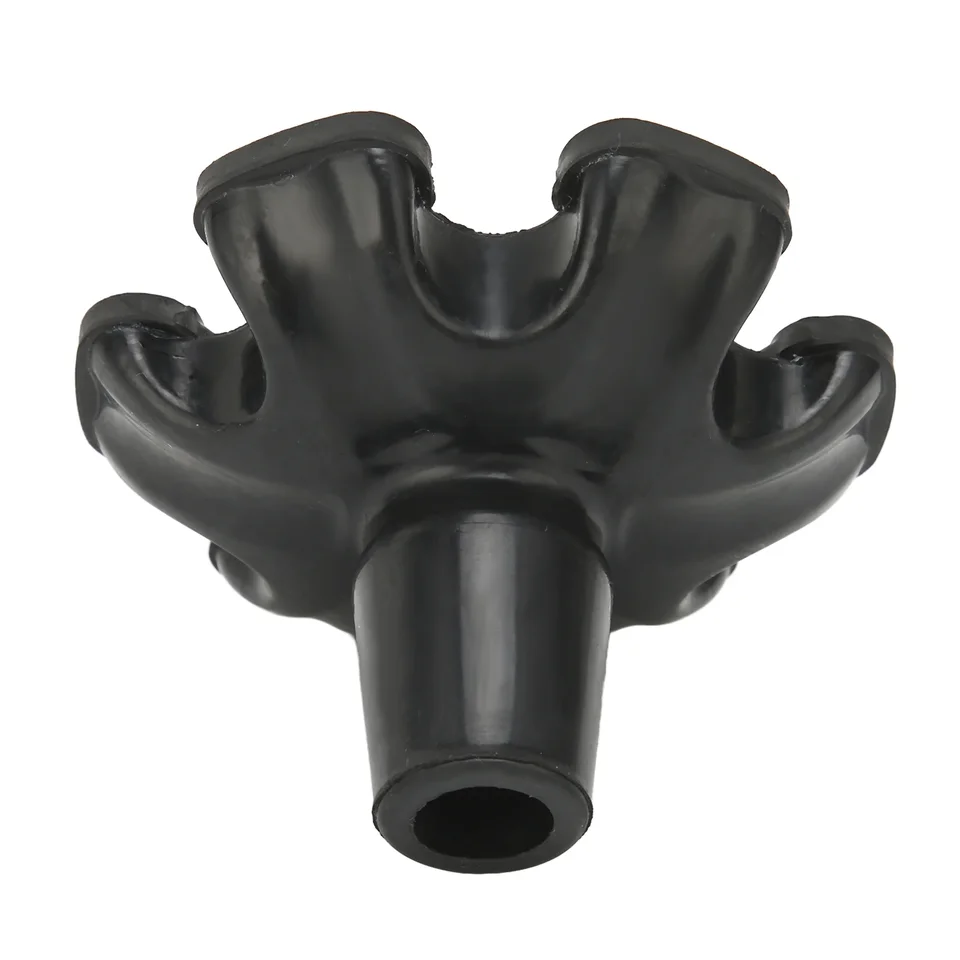 Nonslip Rubber Cane Tips with 6 Pillar Design