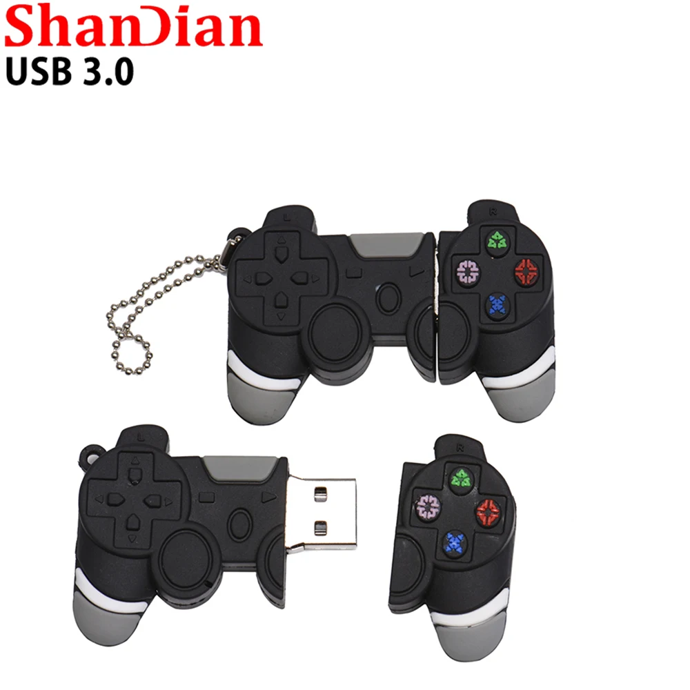 SHANDIAN hot sale UBS 3.0 flash drive 64GB Stick game handle pen drive 32GB 16GB 8GB 4GB pendrive usb stick free shipping