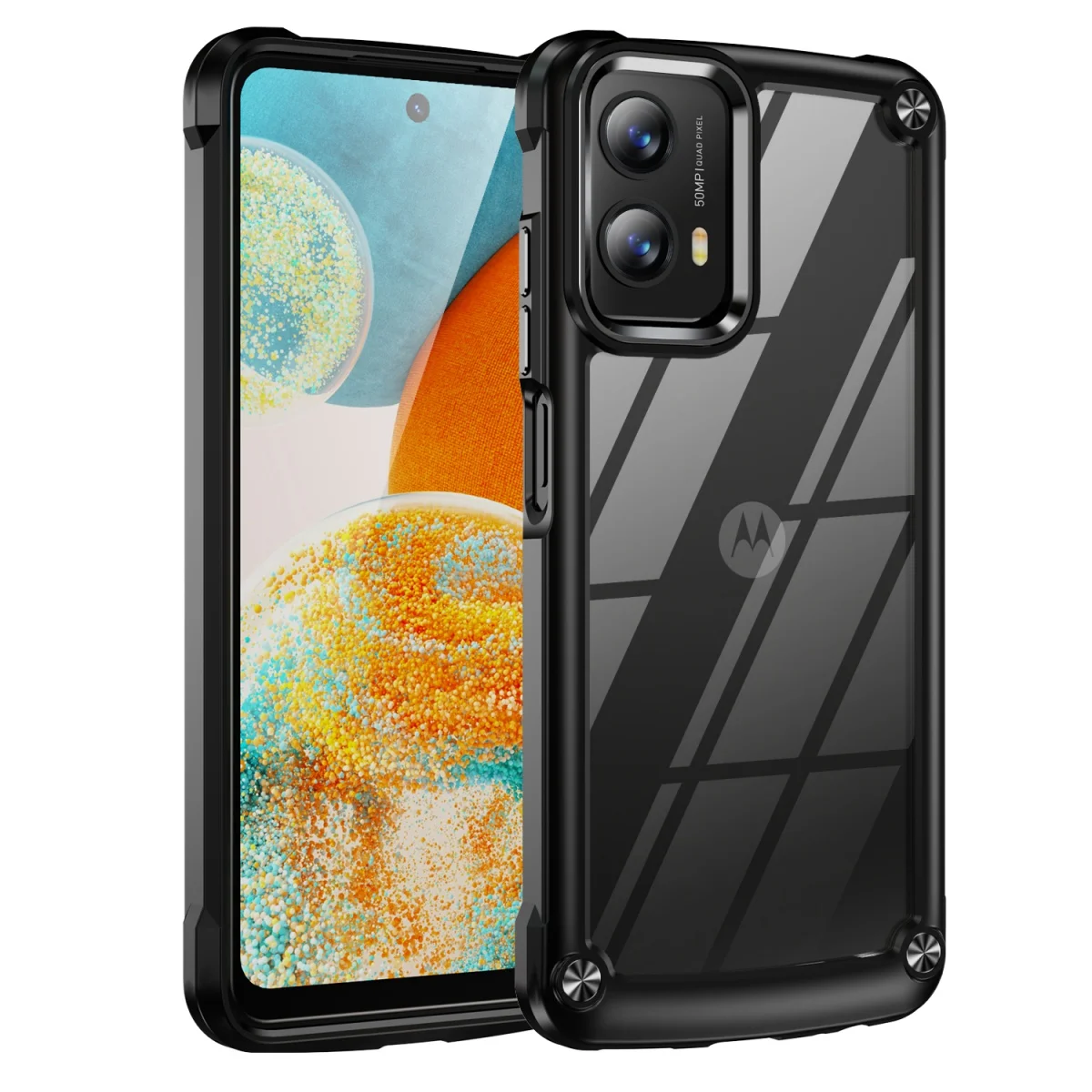 Heavy Duty Shockproof Clear Armor Case - Soft Frame Full Protective Cover