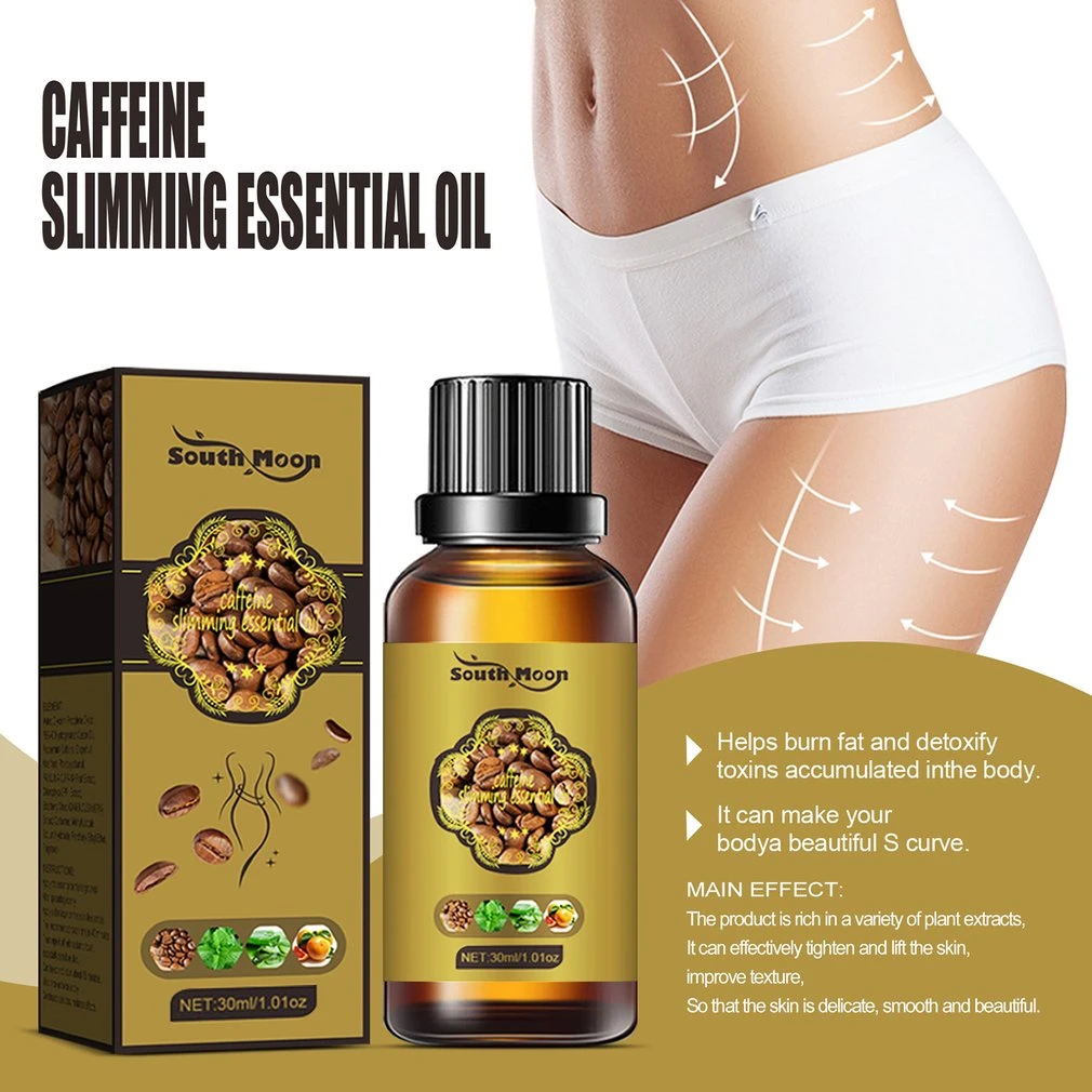 Huiles essentielles pour perte de poids, anti Cellulite, brûleur  d'adiposat, Massage corporel ferme, café, huile essentielle amincissante,  30ML | AliExpress