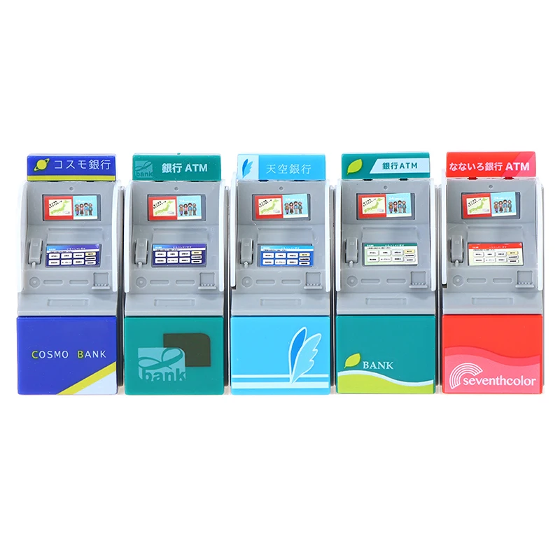 1:12 Dollhouse Miniature Simulation ATM Cash Dispenser Model Accessories Toys for Doll House Decoration 6