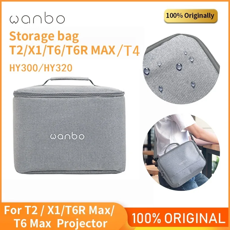Projectors Bag For HY300/HY320/Wanbo T2 Max /X1/T4/T6 Max/T6R Max Projectors Portable Storage Case Beamer Durable Travel Bag projector case projector protective case projector storage case