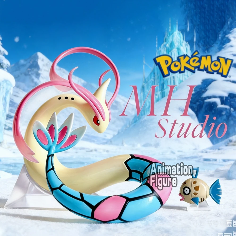 3-12cm Anime Pokemon Figur Milotic Evolutionäre Kombination Actionfiguren PVC Sammlermodell Spielzeug für Geschenke