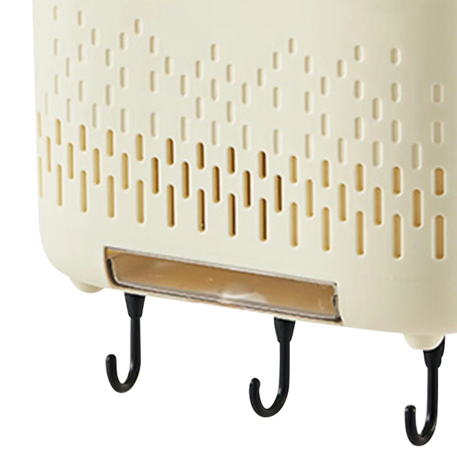 Kitchen Utensil Holder, Wall Mount Utensil Rack, Multi use Hanging Storage Organizer Flatware Drying Rack with Hooks