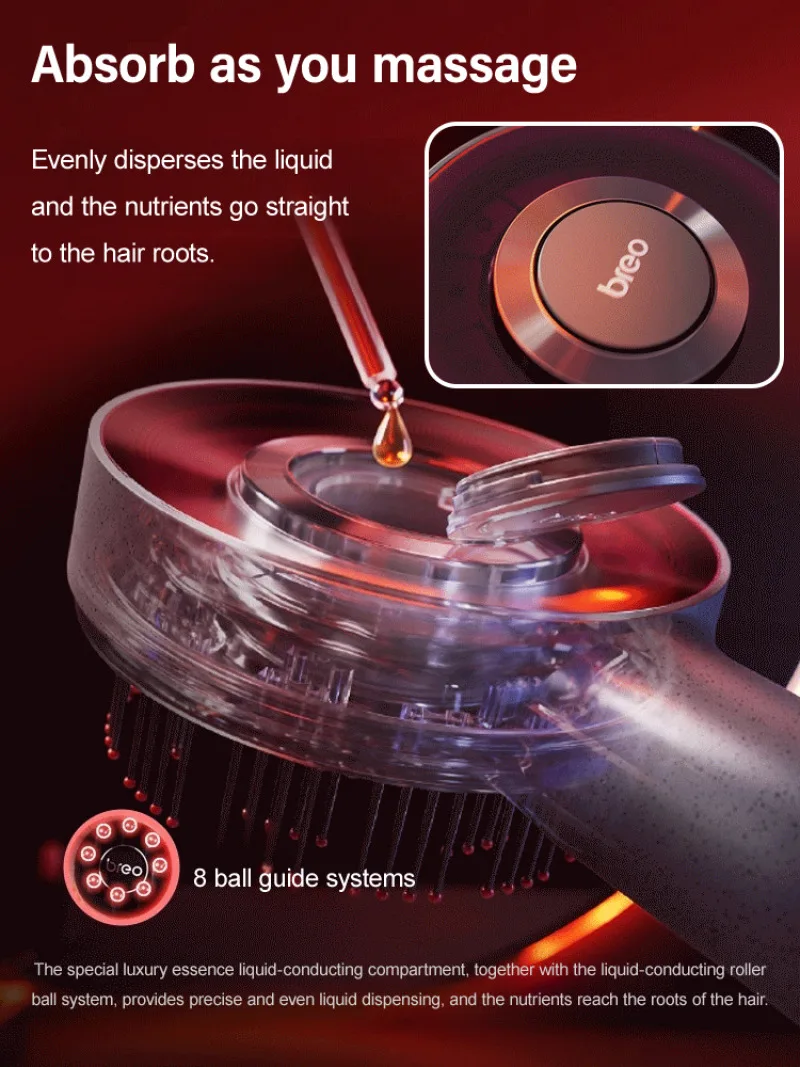 Hair Massage Comb Laser Comb Hair Loss Reduction Massage Relaxing Scalp Home Use Tangled Brush