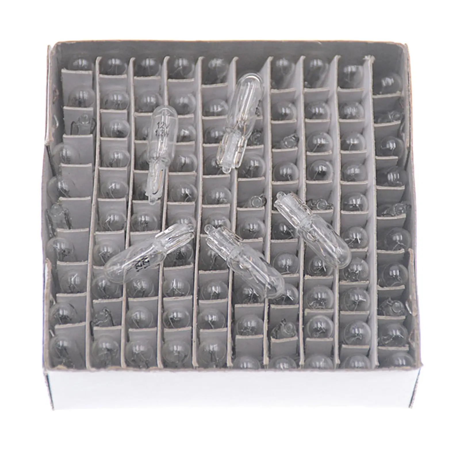 

100 шт., T5, стеклянные светильник пы, светильник фары, Стайлинг автомобиля, ламсветильник s 12 В, 1,2 Вт