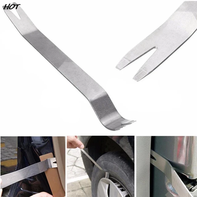 18cm Kit Trim Tür Clip Panel Dash Armaturen brett Audio Radio Innen  reparatur Entfernungs werkzeug Metall Silber Farbe Auto Entfernung Hebel  Werkzeug - AliExpress