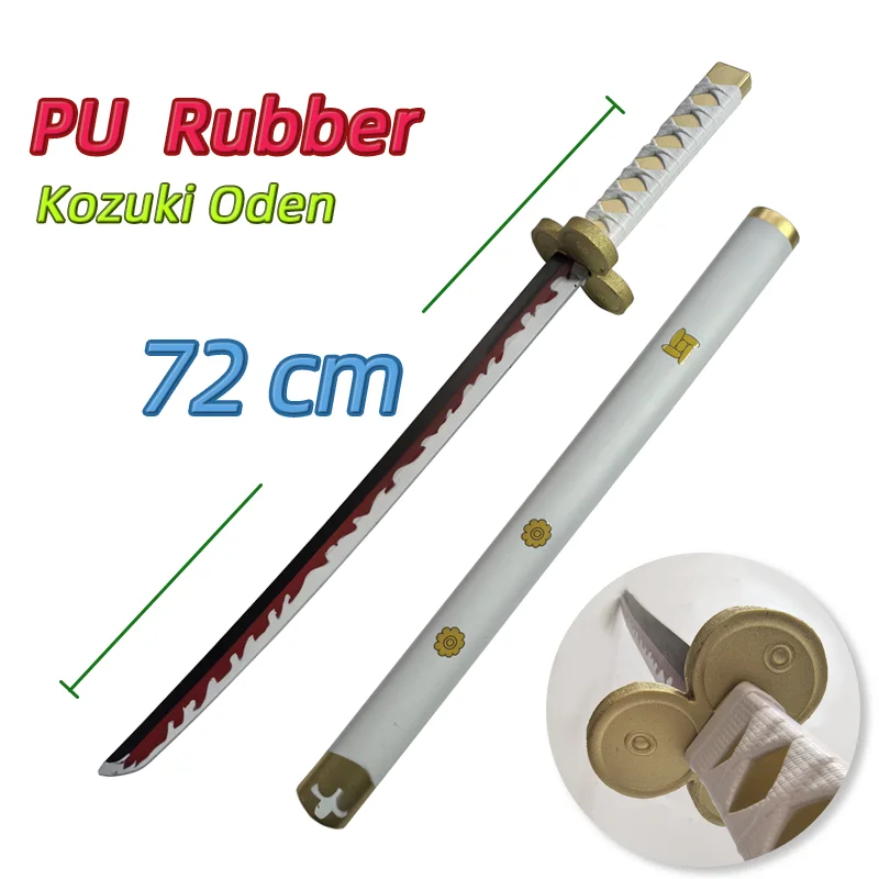 1:1 Cosplay Roronoa Zoro Katana Sword 72cm PU Qiu Shui Sword Cosplay Sword Cosplay Prop Cosplay Toy Trafalgar Law Samurai Props Party boy Gifts Role Playing model