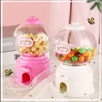 Mini Candy Machine Egg Gum Coin Savings Box Money Can Cute Gift Sugar Scratching Machine Ball Catcher Educational Toys 1