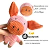 Plush Dog Toy for Small Medium Pets Funny Interactive Squeaky Toys Cow/Pig Shape Stuffed Dog Chew Toy Supplies 3