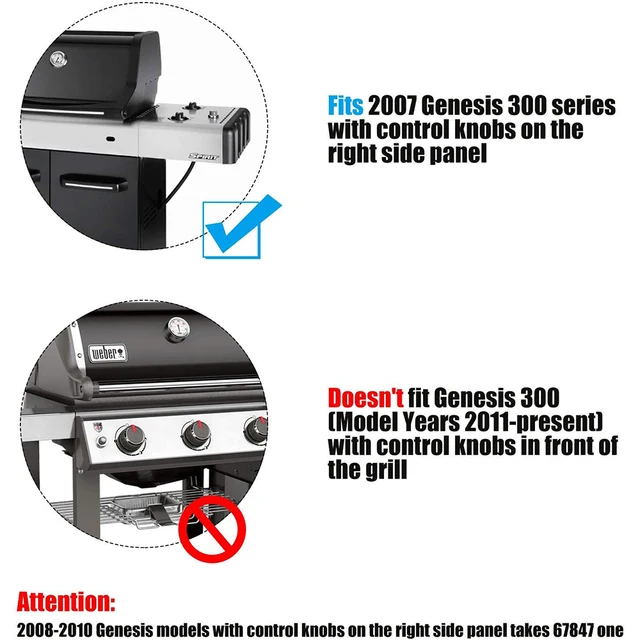 67726 Gyújtókészlet A Weber Genesis 300 Sorozatú Grillekhez, Mellékvezérléssel -2007 E/S-310 E/S-320 Metal Spark Box-Szal - Image 6