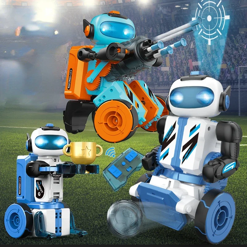BC0101 Remote Control Robot Shooting Toy APP Programming DIY Assembling Robot Models Children's Baby's Favorite Gift Toys 2