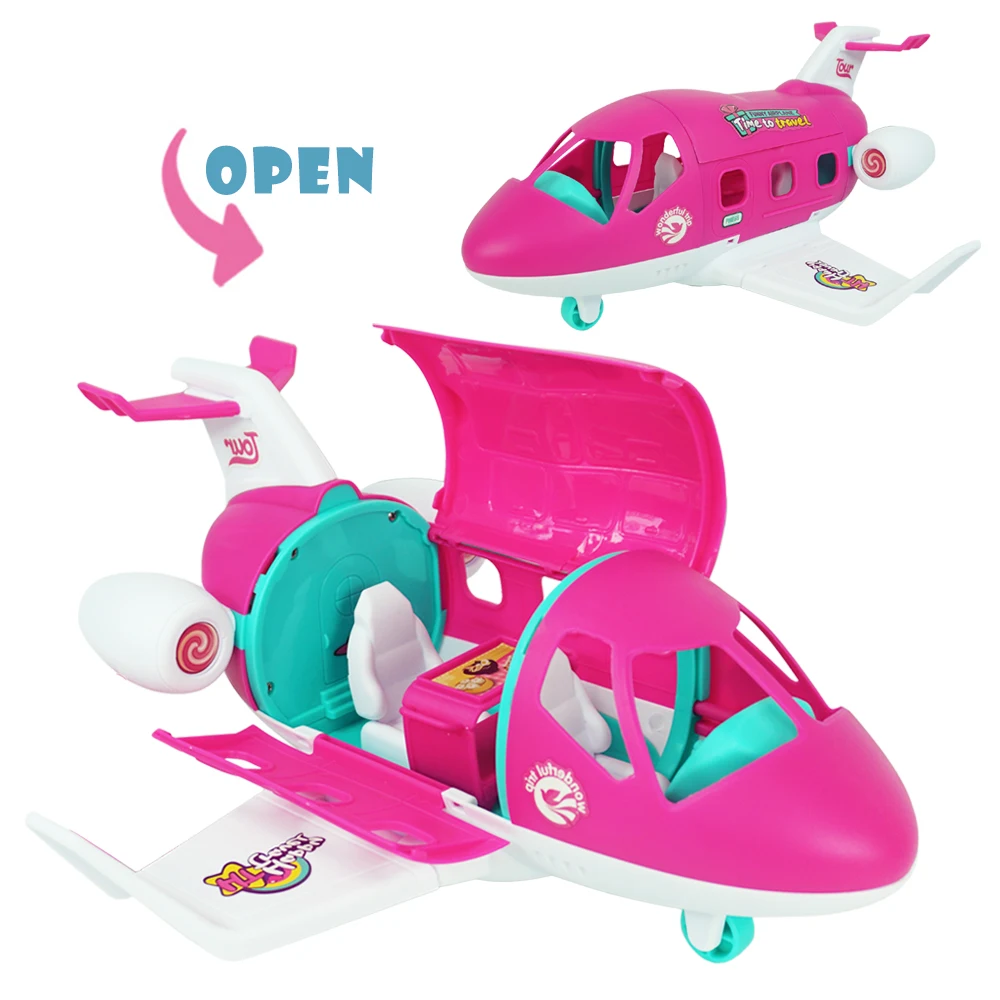 1/12 Dollhouse Aircraft Kangaroo Rabbit Koala Micro Furniture Model Doll Simulation Plane Toy For Girl Christmas Birthday Gift 3