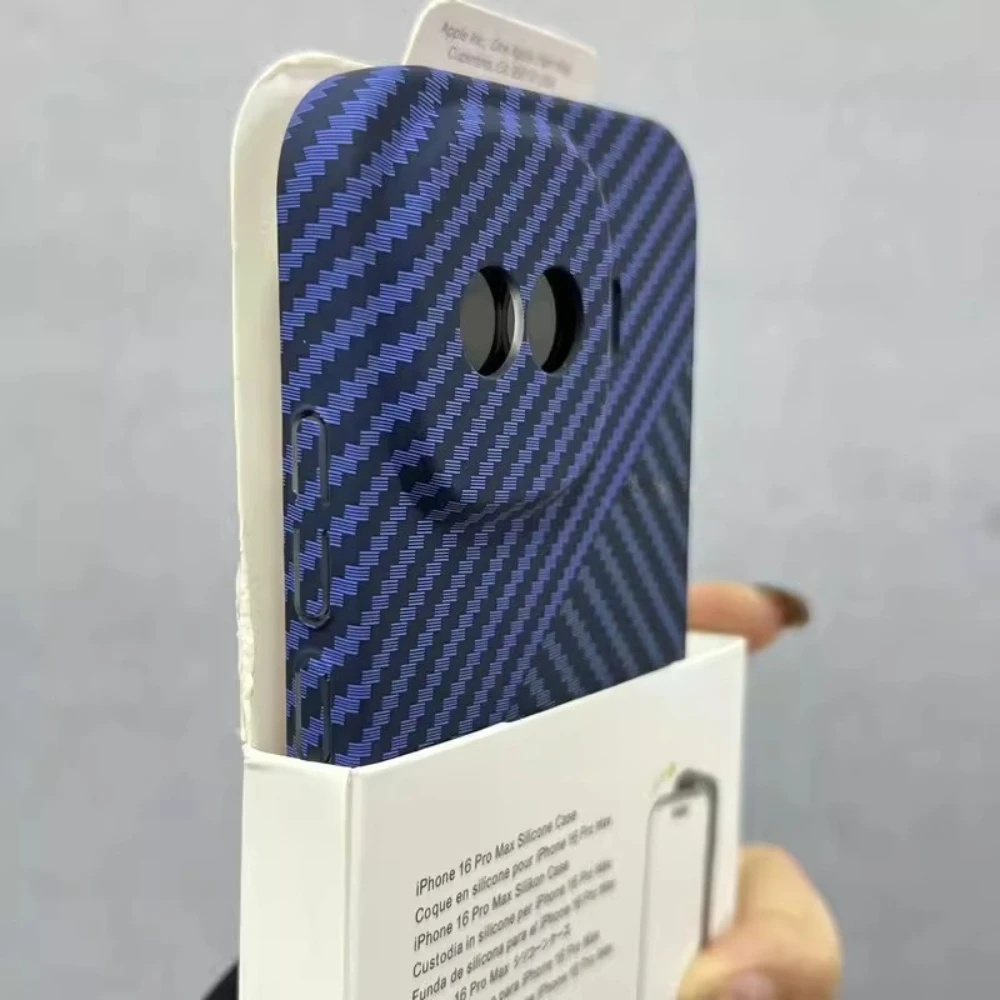 Luxury Matte Carbon Fiber Texture Non-slip Shockproof Bumper Back Cover Case