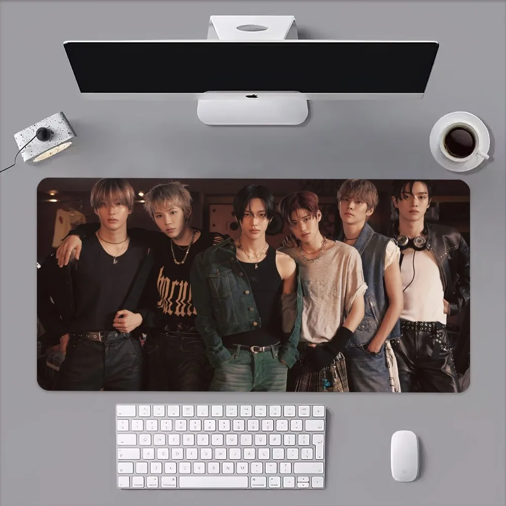 Kpop RIIZE RIIZING Mouse Pad Computer Laptop Gaming Office Wrist Guard Non Slip Keyboard Pad 3