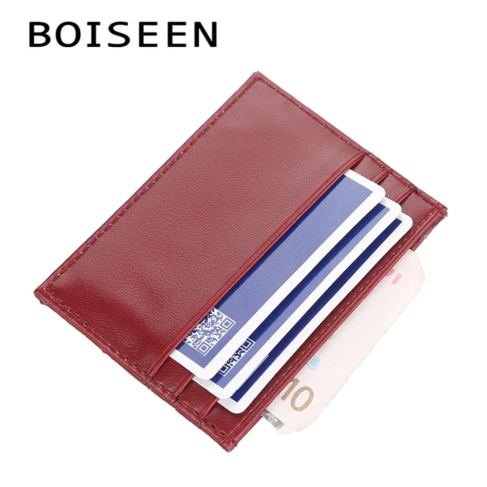 Baellerry Boho Embroidery Card Case Ultra Slim Mini Wallet Keychain Gift for Girls Teens