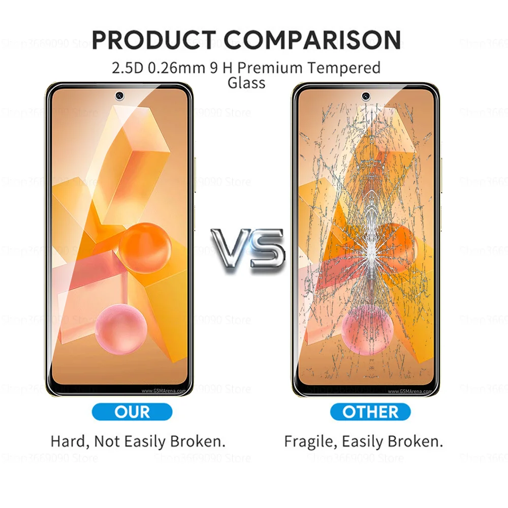 Premium Full Cover Tempered Glass Screen Protector - 1-4 Pack, Ultra-Durable Armor Protective Film