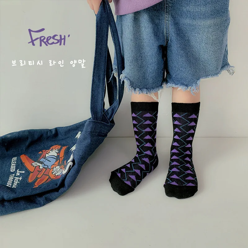 Kids Socks Little Boys Girls Calf Sock Kids Autumn Winter Cotton Cartoon Socks Children's Crew Sock
