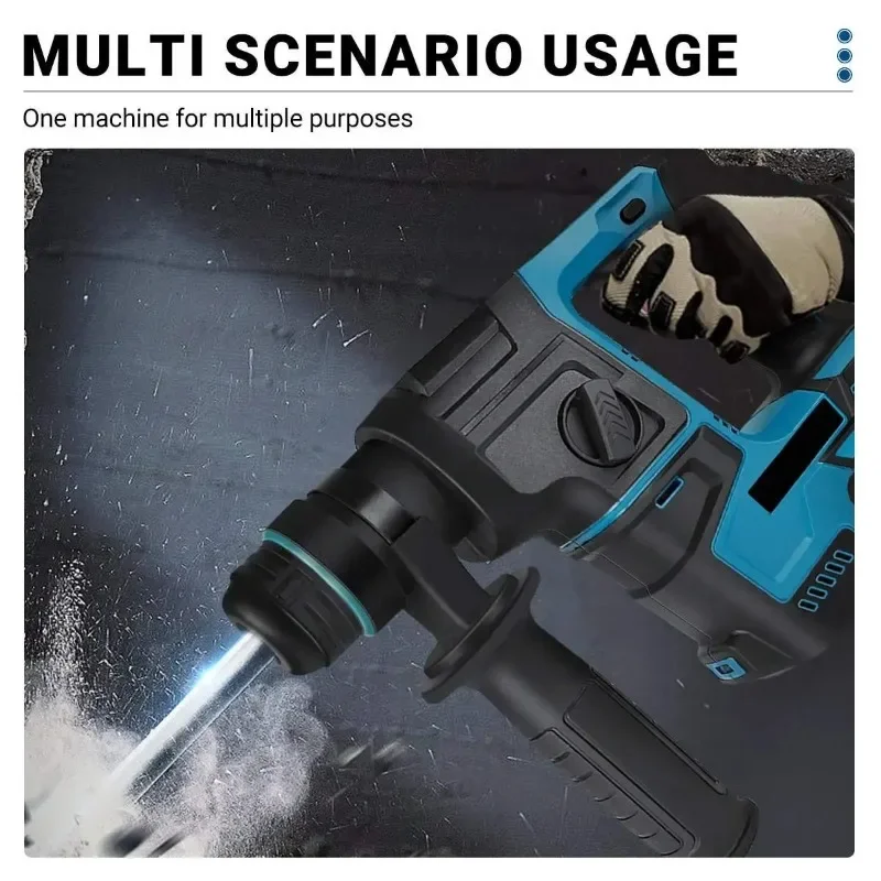 Electric Goddess Brushless Impact Hammer 21V Cordless Hammer Drill Function Multifunctional Steel Concrete Wood for Makita 18V 4