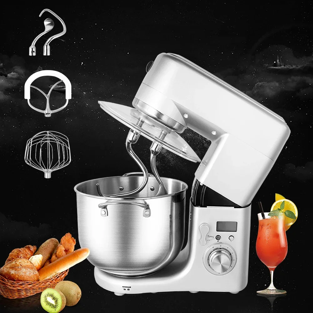 Home Stand Mixer High Power Capacity 1500W 10L Cake Bread Dough 220V Double Sided Hook Food