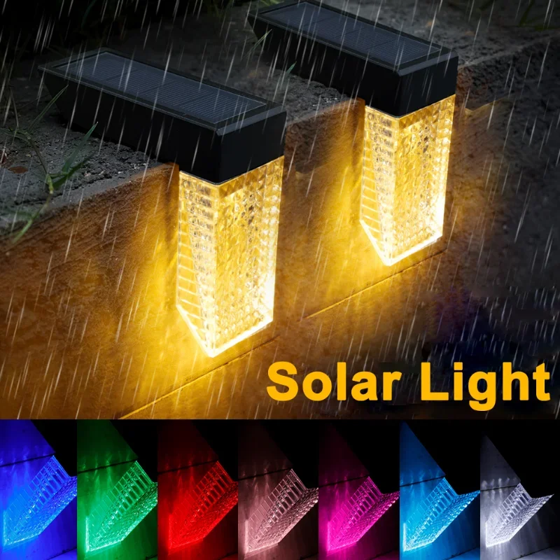 

Настенные светильники Светодиодный на солнечной батарее, водонепроницаемые, IP65, умная индукция, энергосбережение, солнечный свет, зарядка, RGB, освещение для наружного декора