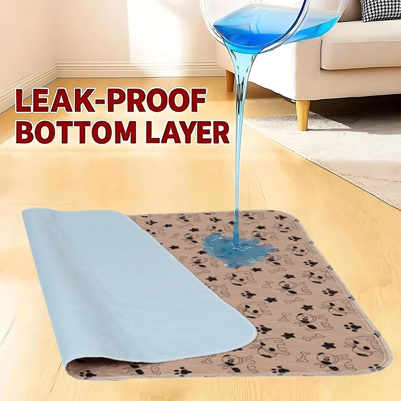 1-teilige Welpen-Pads mit Pheromonen, waschbare PuppyPad-Piş-Pads, extrem langlebige 4-lagige auslaufsichere Trainingsmatten mit rutschfester Unterseite – Detail 8