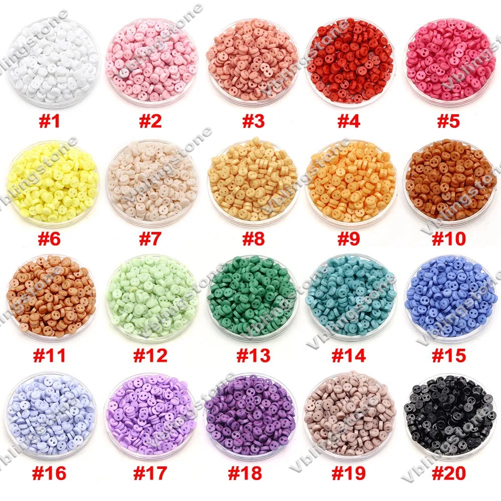 3mm 라운드 플라스틱 단추 100pcs 인형에 대 한 미니 단추 바느질 뜨개질 액세서리에 대 한 DIY 의류 바느질 단추