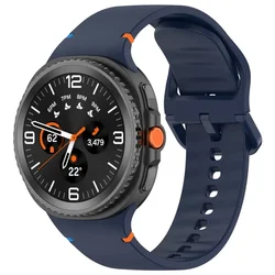 Premium Breathable Silicone Strap for Smartwatches - Quick Release Wristband Accessory (4 Midnight Blue)