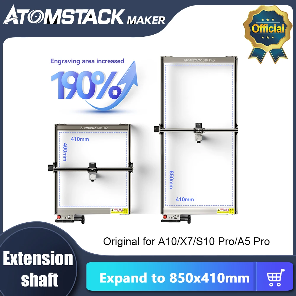 Kit D'Extension Pour Machine De Gravure Laser A5/A5 Pro/A5 Pro+ - Zone De Gravure 850 X 410 Mm