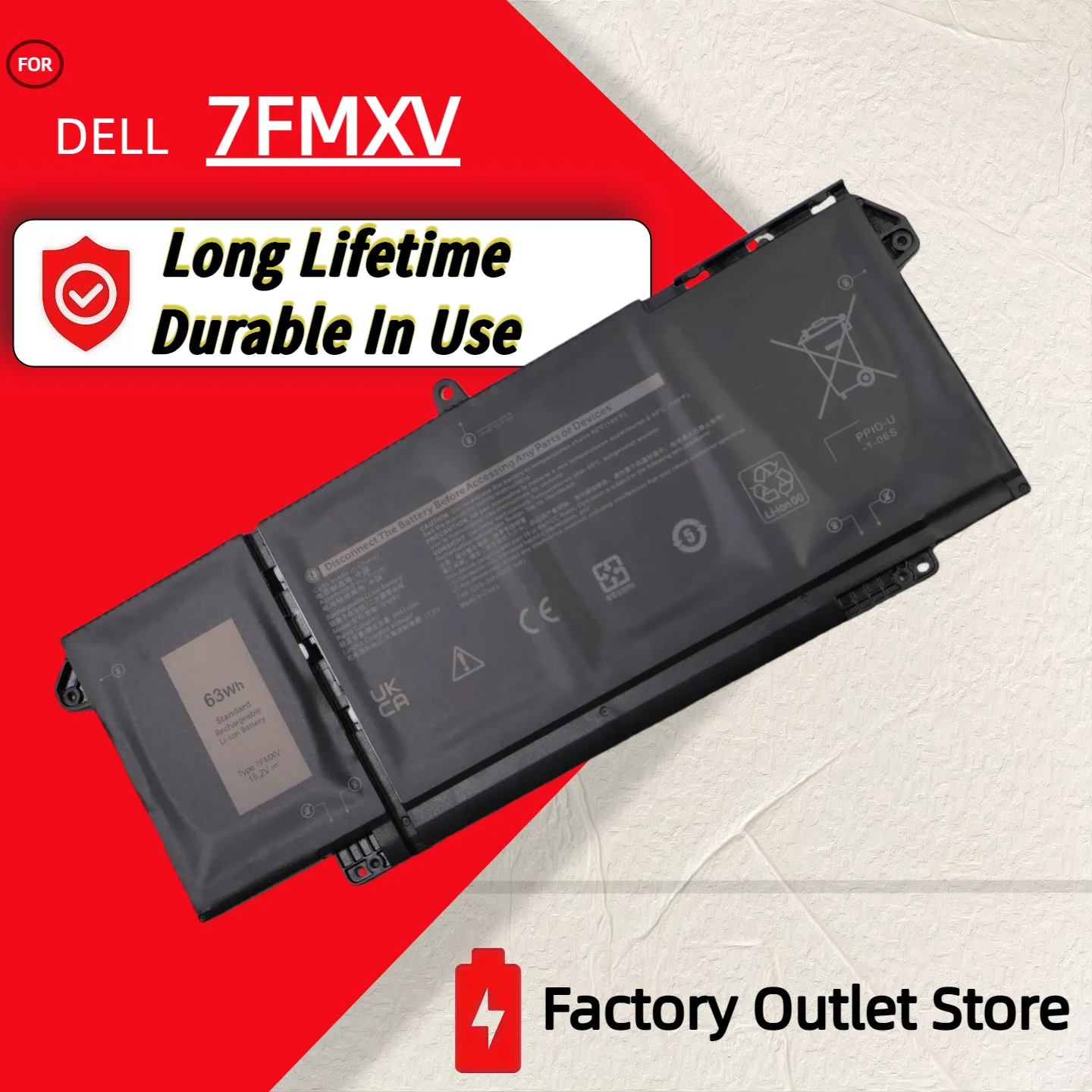 7FMXV Battery for Dell Latitude 5320 7320 7420 7520: A Reliable Power ...